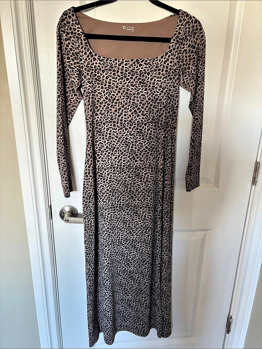 Offline by Aerie Leopard Print Maxi Dress Small